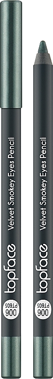 Kremowa kredka do oczu - TopFace Velvet Smokey Eyes Pencil — Zdjęcie N1