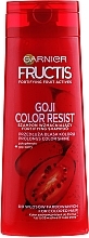 PRZECENA! Szampon wzmacniający do włosów farbowanych i z pasemkami - Garnier Fructis Goji Color Resist * — Zdjęcie N6
