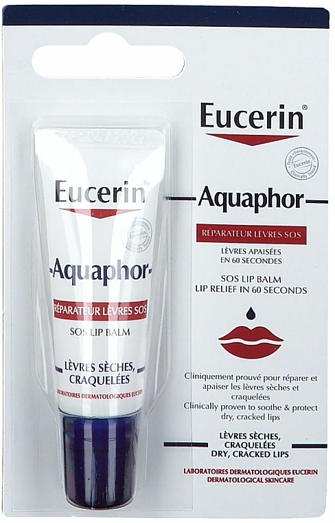 Regenerujący balsam do ust - Eucerin Aquaphor Lip Balm Sos — Zdjęcie N1