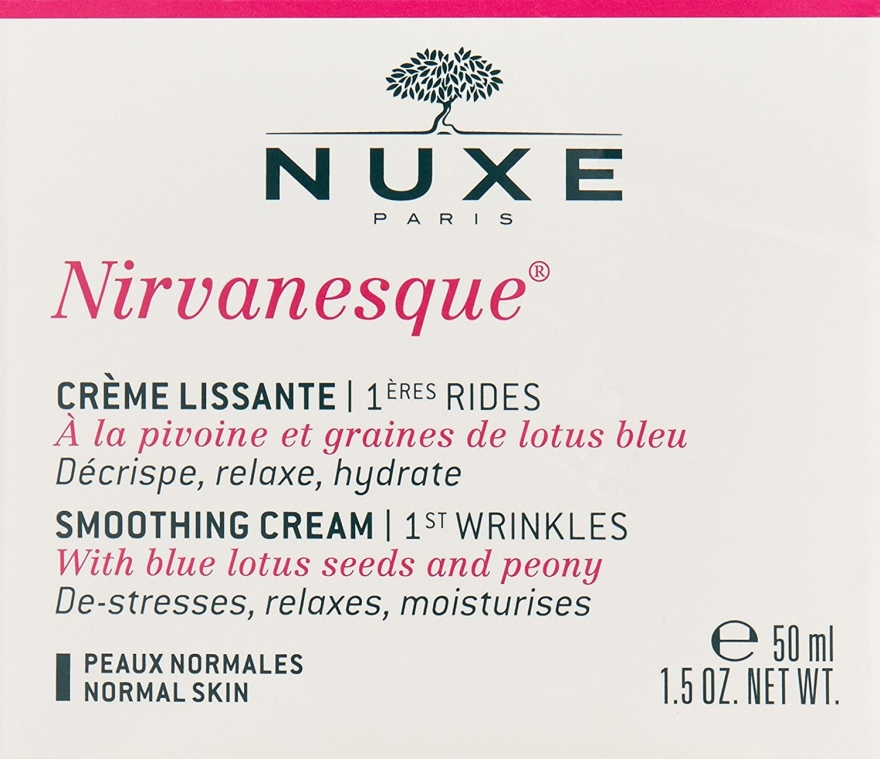 Krem wygładzający pierwsze zmarszczki mimiczne - Nuxe Nirvanesque First Wrinkles Smoothing Cream — Zdjęcie N1