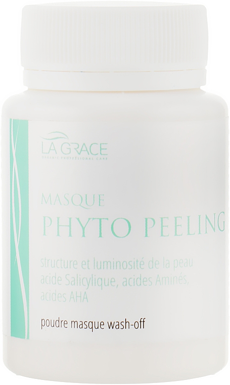 Phyto peeling z kwasem salicylowym i aminokwasami - La Grace Fito Peeling Poudre Masque Wash-Off — Zdjęcie N4