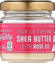 Kup Masło shea i olejek różany do ciała - Zoya Goes Pretty Shea Butter With Rose Oil Organic Cold Pressed