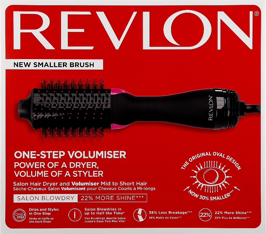 Szczotka do suszenia włosów - Revlon One-Step Volumiser For Short Hair — Zdjęcie N1