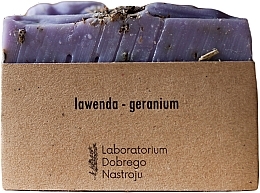 Kup Mydło naturalne Lawenda i geranium - Laboratorium Dobrego Nastroju