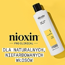 Szampon do pielęgnacji skóry głowy i cienkich włosów - Nioxin Pro Clinical System 1 Scalp + Hair Thickening Shampoo — Zdjęcie N2