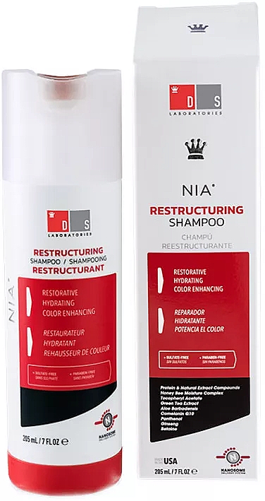 Szampon rewitalizujący - DS Laboratories Nia Restructuring Shampoo — Zdjęcie N1