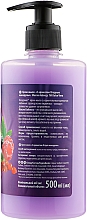 Mydło w płynie z dozownikiem Jagodowe Makaroniki - Aqua Cosmetics Dolce Vero — Zdjęcie N2