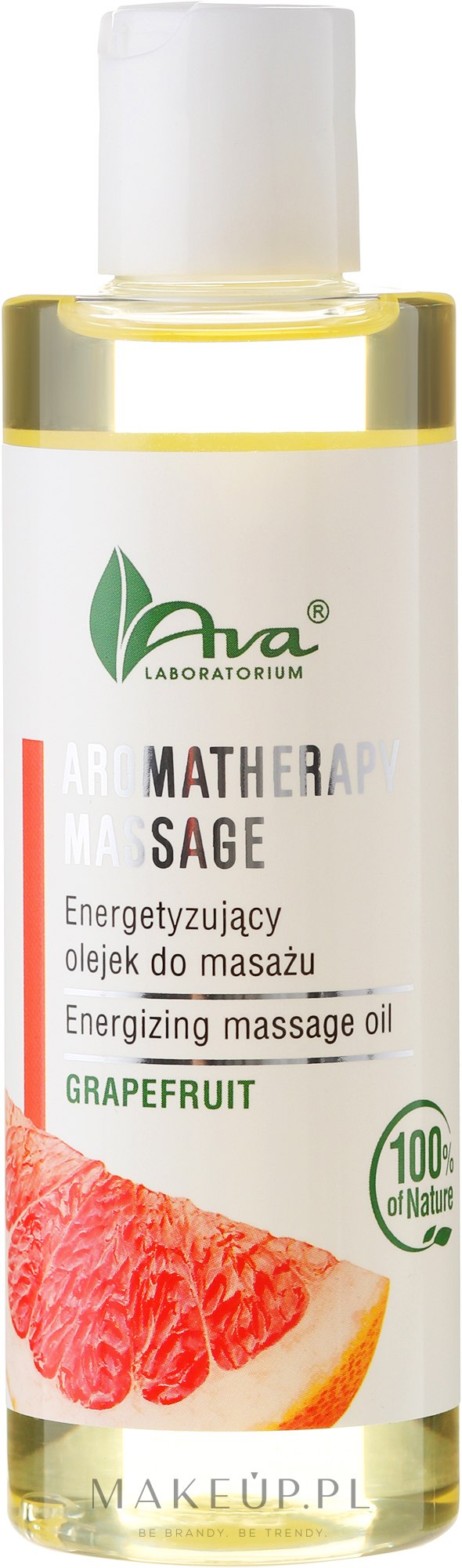 Energetyzujący olejek do masażu Grejpfrut - AVA Laboratorium Aromatherapy Massage — Zdjęcie 200 ml