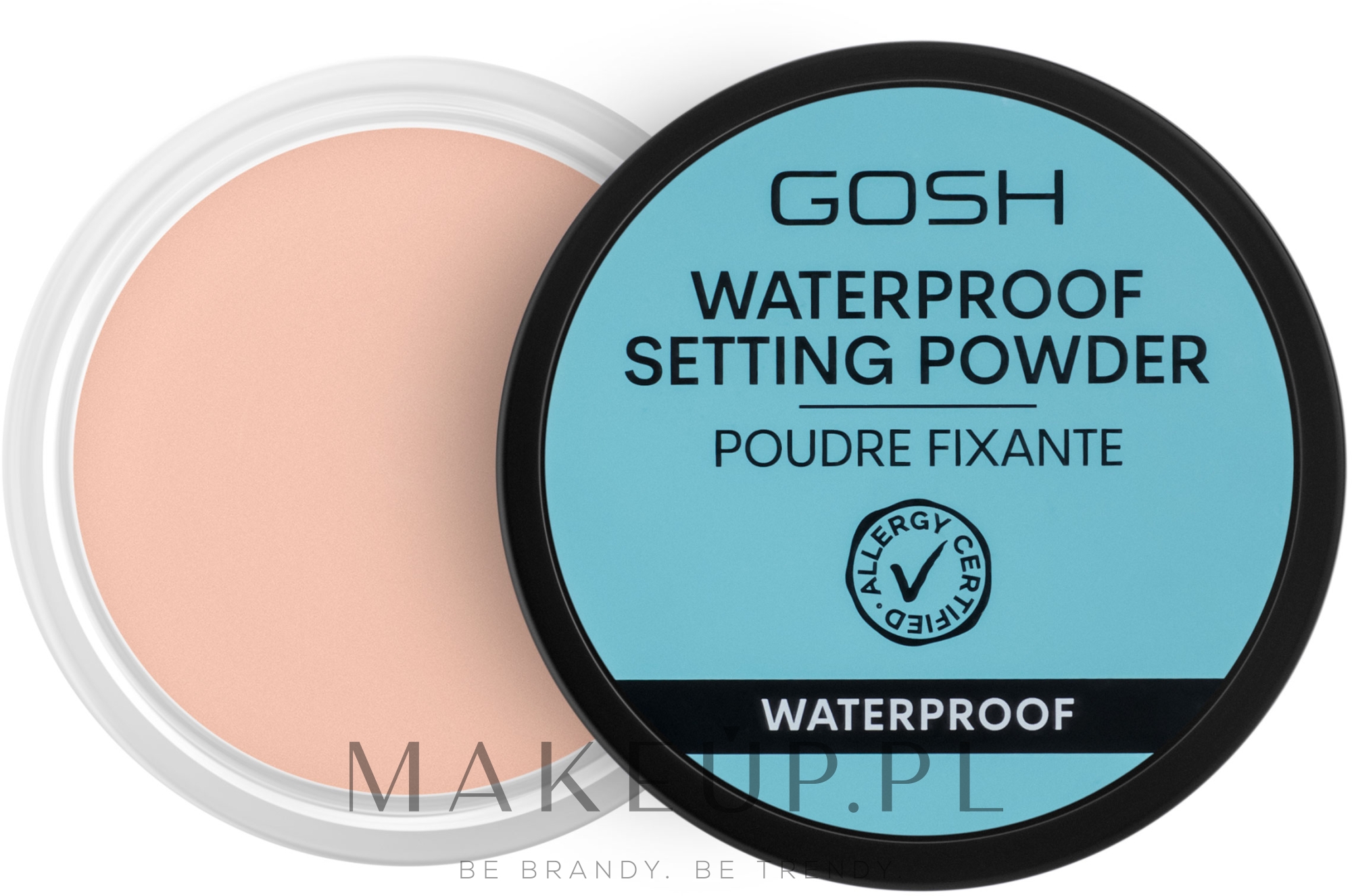 Wodoodporny puder wykańczający makijaż - Gosh Copenhagen Waterproof Setting Powder — Zdjęcie 01 - Transparent