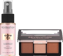 Zestaw, 2 produkty - Makeup Revolution Mini Contour & Glow Gift Set — Zdjęcie N2