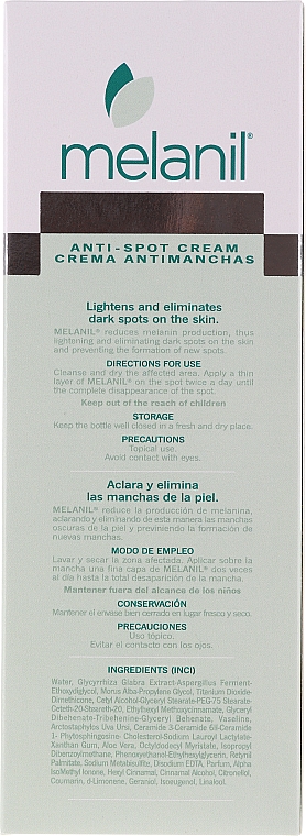 Krem przeciw przebarwieniom do twarzy - Catalysis Melanil Anti Spot Cream — Zdjęcie N3