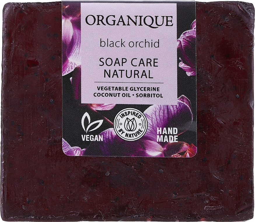Naturalne mydło w kostce Czarna Orchidea - Organique Soaps Black Orchid — Zdjęcie N1