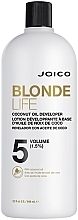 Krem utleniający, 1,5% - Joico Blonde Life Coconut Oil Developer 5 Volume — Zdjęcie N1