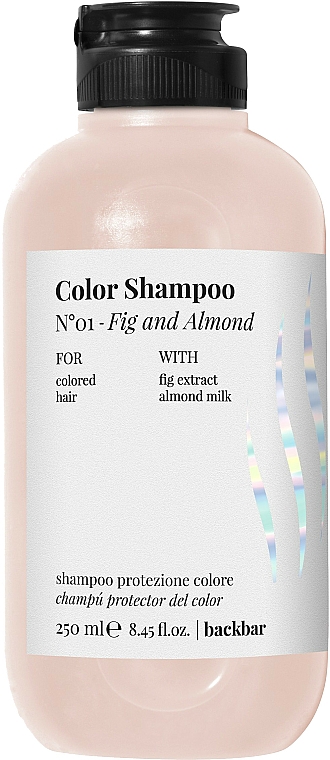 Szampon do włosów farbowanych Figi i migdały - Farmavita Back Bar No1 Color Shampoo Fig and Almond — Zdjęcie N1