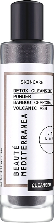 Detoksykujący puder do mycia twarzy z węglem bambusowym i pyłem wulkanicznym - Beauté Mediterranea Detox Cleansing Powder — Zdjęcie N1