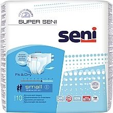Pieluchy dla dorosłych, 55-80 cm - Seni Super Seni Small 1 Fit & Dry — Zdjęcie N1
