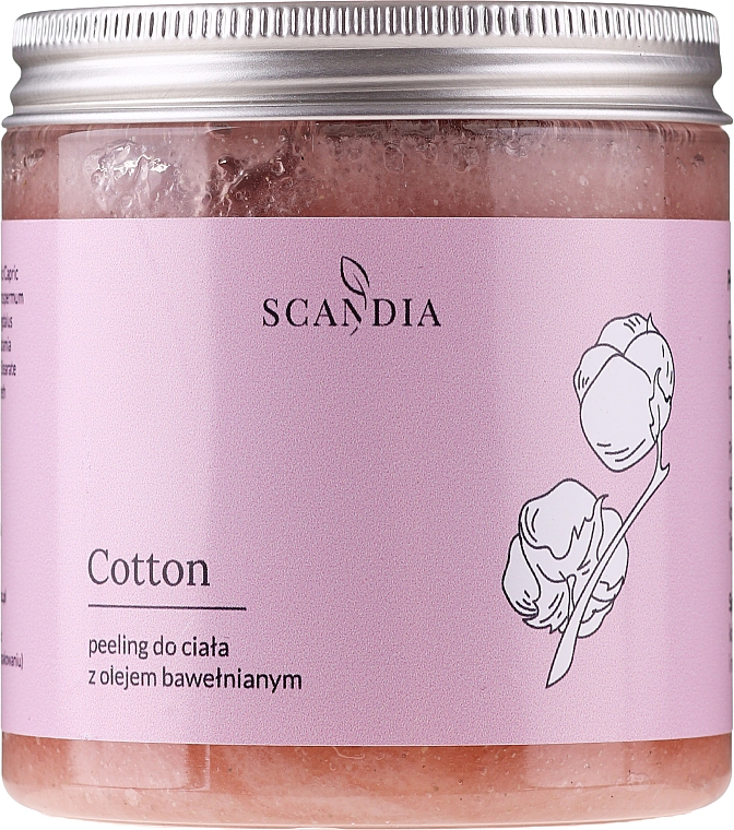 Peeling do ciała z olejem bawełnianym - Scandia Cosmetics Cotton  — Zdjęcie N1