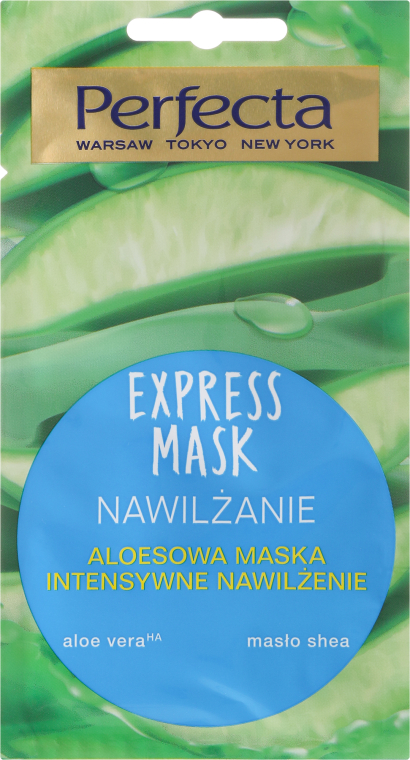 Aloesowa maska do twarzy Intensywne nawilżenie - Perfecta Express Mask