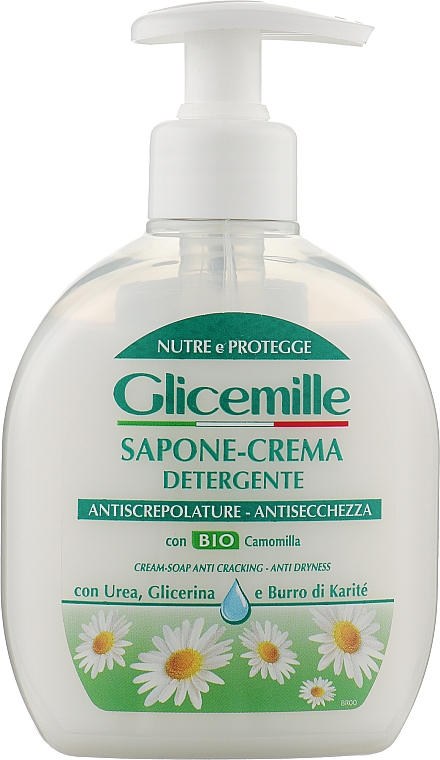 Mydło w płynie do suchej i popękanej skóry - Mirato Glicemille Cream Soap Anti Cracking-Anti Dryness — Zdjęcie N1