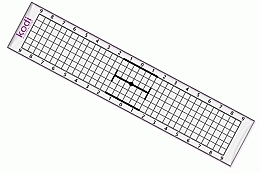 Linijka do brwi z szablonem - Kodi Professional Stencil-Line For Eyebrows — Zdjęcie N2