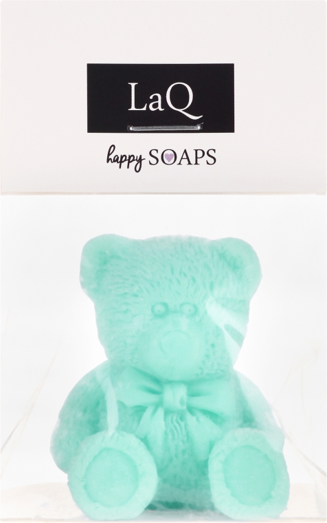 Naturalne mydło ręcznie robione o zapachu kiwi Mały miś - LaQ Happy Soaps — фото N1