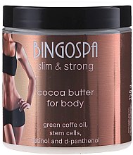 Kup Kremowe masło kakaowe do masażu z komórkami macierzystymi, retinolem i d-panthenolem - BingoSpa Cocoa Butter Massage Cream