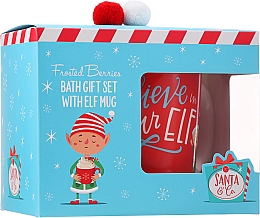 Zestaw prezentowy - Accentra Santa & Co Frosted Berries Bath Gift Set (sh/gel/60ml + cup) — Zdjęcie N1