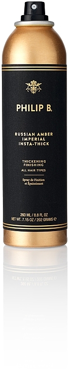 Spray nadający włosom objętości - Philip B Russian Amber Imperial Insta-thick Spray  — Zdjęcie N1