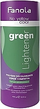 Rozjaśniacz do włosów w proszku z zielonym pigmentem - Fanola No Yellow Green Lightener Powder — Zdjęcie N1