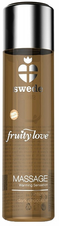 Żel do masażu Intensywna ciemna czekolada - Swede Fruity Love Massage Warming Sensation Intense Dark Chocolate — Zdjęcie N1