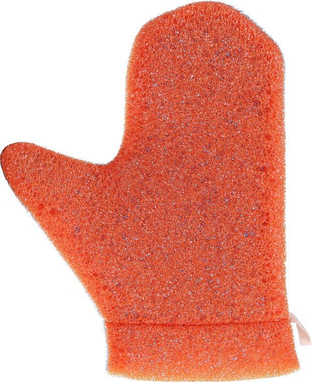 Rękawica do masażu, 6021, niebiesko-pomarańczowa - Donegal Aqua Massage Glove — Zdjęcie N3