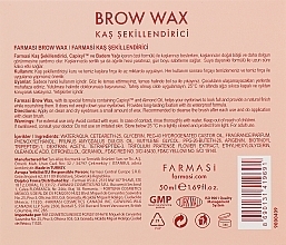 Wosk do brwi z pędzelkiem - Farmasi Brow Wax — Zdjęcie N4
