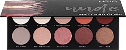 Paleta cieni do powiek - Ingrid Cosmetics Nude Matt & Glam Palette — Zdjęcie N1