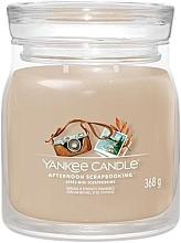 Świeca zapachowa w słoiku Afternoon Scrapbooking, 2 knoty - Yankee Candle Singnature  — Zdjęcie N1