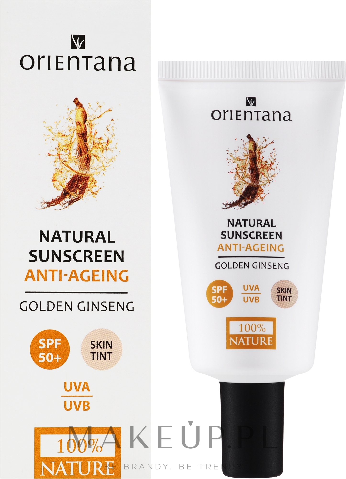 Krem przeciwsłoneczny do twarzy z pigmentem - Orientana Face Cream SPF 50+ — Zdjęcie 50 ml