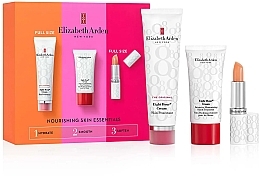 Zestaw - Elizabeth Arden Eight Hour Nourishing Skin Essentials (b/cr/50ml + h/cr/30ml + lip/balm/3,7g) — Zdjęcie N1