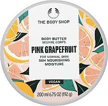Rozświetlający olejek do ciała - The Body Shop Pink Grapefruit 96H Nourishing Moisture Body Butter — Zdjęcie N2
