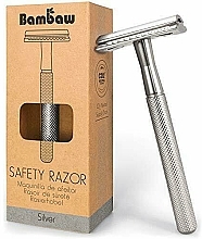 Kup Maszynka do golenia z wymiennym ostrzem, srebrna - Bambaw Safety Razor