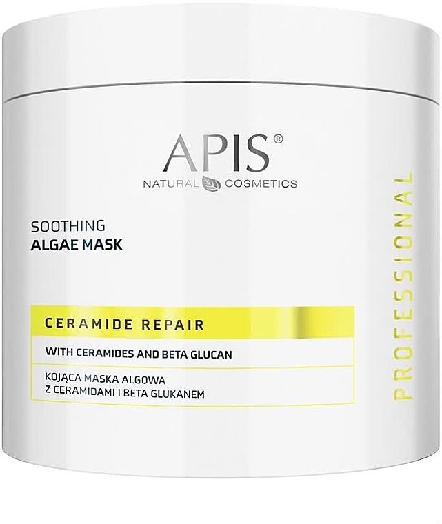 Kojąca maska algowa z ceramidami i beta glukanem - APIS Professional Ceramide Repair Soothing Algae Mask — Zdjęcie N1