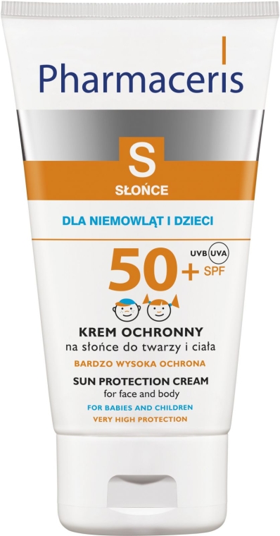Krem ochronny na słońce do twarzy i ciała dla niemowląt i dzieci - Pharmaceris S Sun Protection Cream For Babies and Children SPF 50+ — Zdjęcie N1