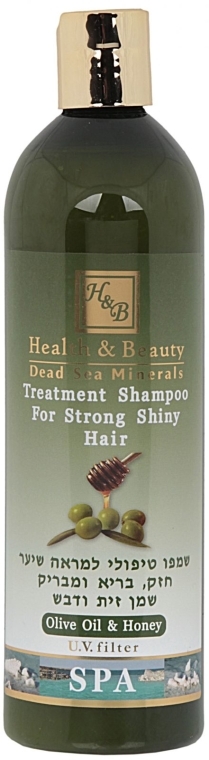 Szampon do włosów z dodatkiem oliwy z oliwek i miodu - Health And Beauty Olive Oil & Honey Shampoo for Strong Shiny Hair — Zdjęcie N1