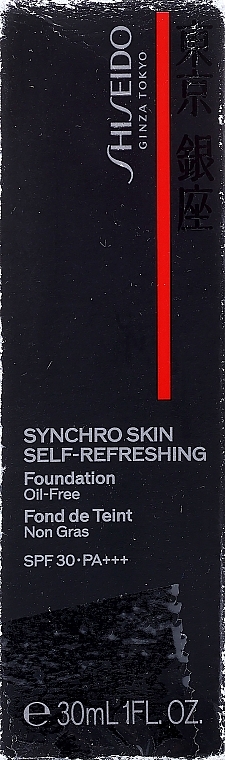PRZECENA! Nawilżający podkład do twarzy - Shiseido Synchro Skin Self-Refreshing Foundation SPF 30 * — Zdjęcie N2