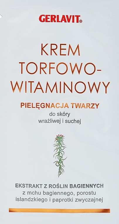 Torfowo-witaminowy krem ​​do twarzy - Gehwol Gerlavit Moor Vitamin Creme (próbka) — Zdjęcie N1