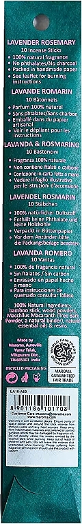 Kadzidełka Lawenda i rozmaryn - Maroma Encens d'Auroville Stick Incense Lavender Rosemary — Zdjęcie N3