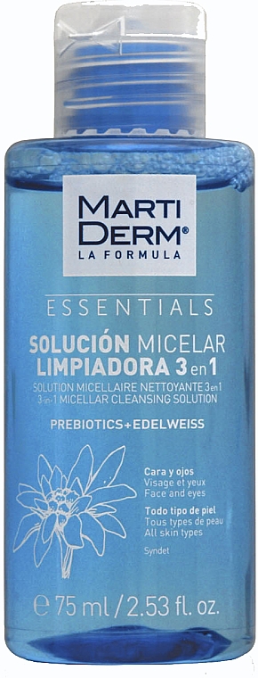 Płyn micelarny do oczyszczania twarzy - MartiDerm Essentials Micellar Solution Cleanser 3in1