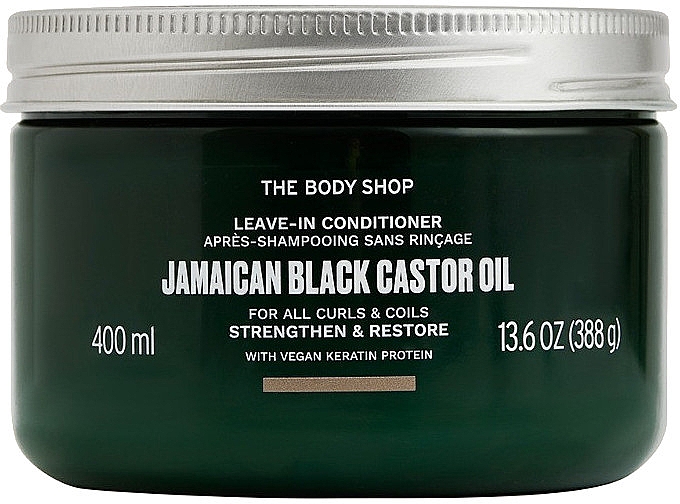 Odżywka do włosów bez spłukiwania z olejem z czarnej rycyny jamajskiej - The Body Shop Jamaican Black Castor Oil Leave-In Conditioner — Zdjęcie N2