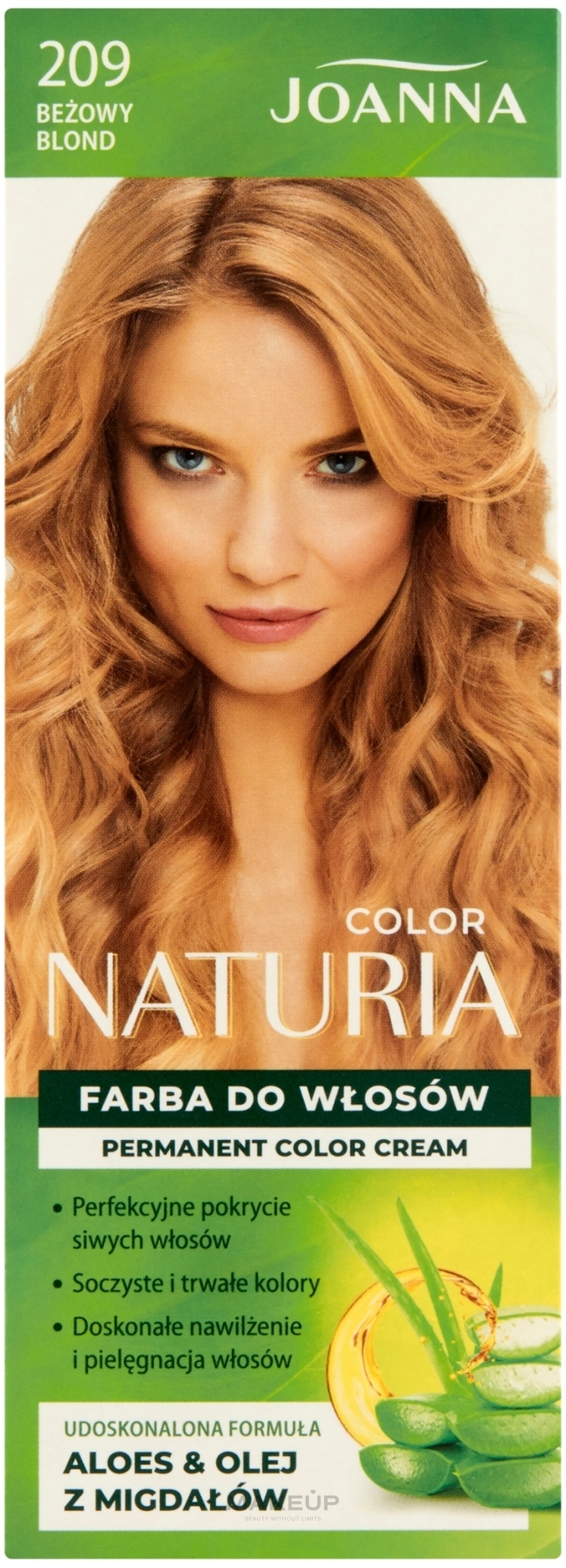 Joanna Naturia Color - Farba do włosów — Zdjęcie 209 - Beżowy blond