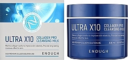 Mleczko oczyszczające do twarzy z kolagenem - Enough Ultra X10 Collagen Pro Cleansing Milk — Zdjęcie N2