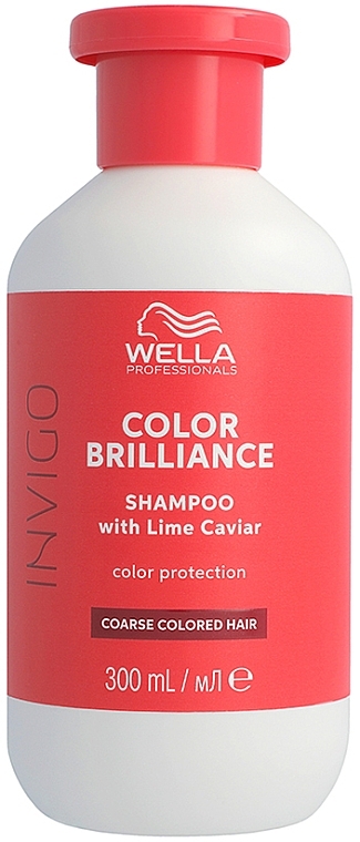 Szampon chroniący kolor farbowanych włosów grubych - Wella Professionals Invigo Color Brilliance Coarse Shampoo  — Zdjęcie N2