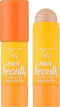 Rozświetlacz do twarzy w sztyfcie - Golden Rose Miss Beauty Glow Stick Highlighter — Zdjęcie N1